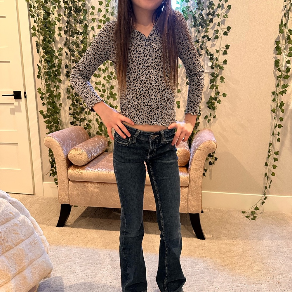 Blue Flared Bootcut Jeans